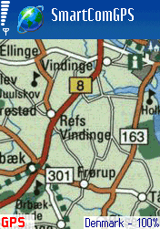 Denmark road map - Smartcomgps
