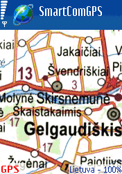 Lietuva road map - Smartcomgps