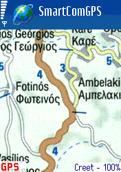 Crete country map - Smartcomgps