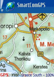 Greece country map - Smartcomgps