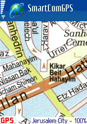 Jerusalem city map - SmartcomNavigator