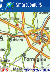 Italy country map - Smartcomgps
