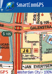 Amsterdam city map - Smartcomgps