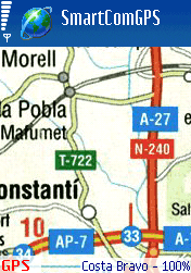 SPAIN: Costa Brava road map - Smartcomgps