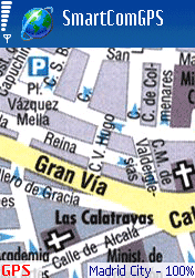 Madrid city map - Smartcomgps