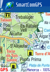 Menorca road map - Smartcomgps