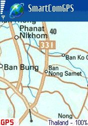 Thailand country map - Smartcomgps