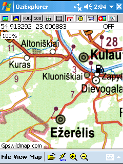 Lietuva road map - Oziexplorer