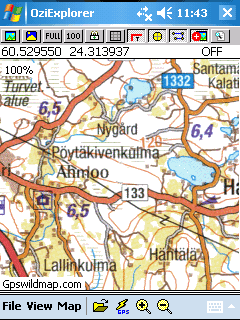 Finland country map - Oziexplorer