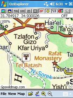 Israel road map - Oziexplorer
