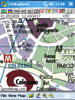 Rome city map - Oziexplorer