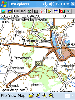 Poland map - Oziexplorer