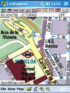 Madrid city map - Oziexplorer
