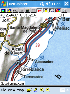 Spain - Portugal country map - Oziexplorer