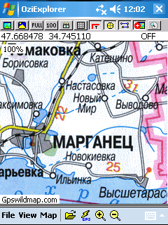 Ukraine country map - Oziexplorer